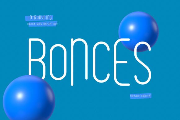 Bonces: A Modern Bouncy Sans for Fresh Design