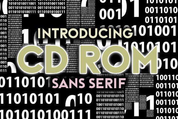 CD Rom Font: Bold Sans Serif for Modern Design Projects