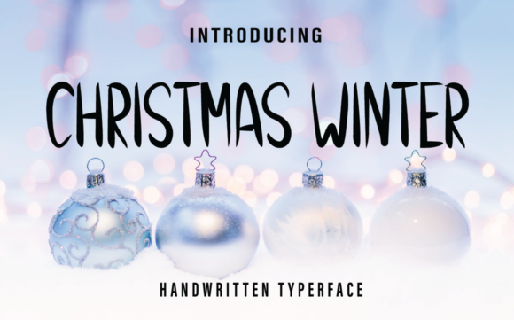 Christmas Winter Font: A Charming Handwritten Typeface for Festive Designs