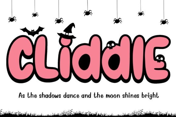 Cliddle Font: A Spooky-Cute Display Typeface for Halloween