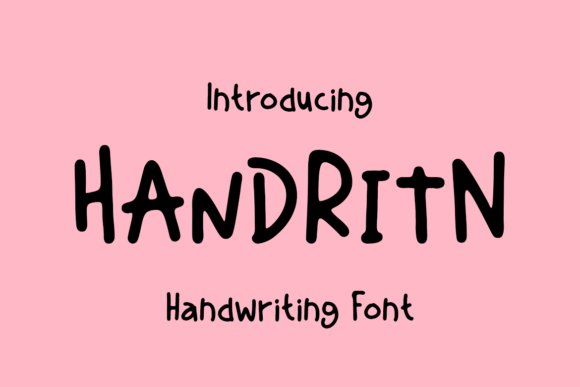Handritn Font: A Handwritten Typeface with Personality