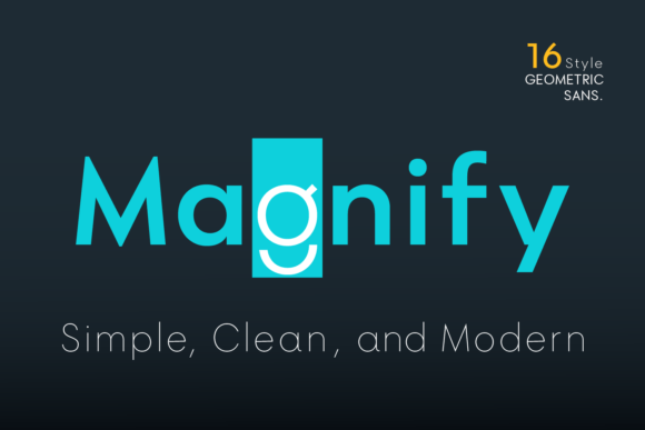 Magnify Font: Clean Modern Typography for Designers