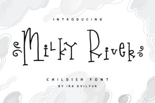 Milky River Font: Playful Typography for Creative Designs