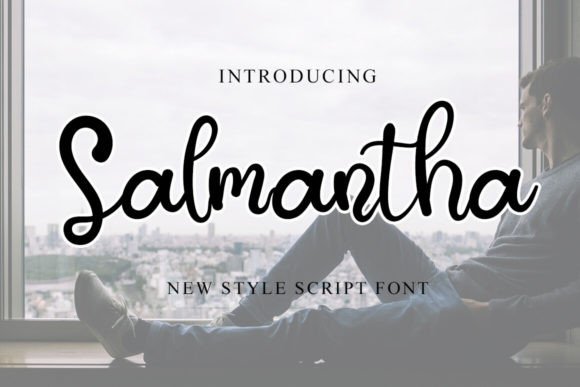 Salmantha Font: A Sweet Handwritten Typeface for Creative Designs