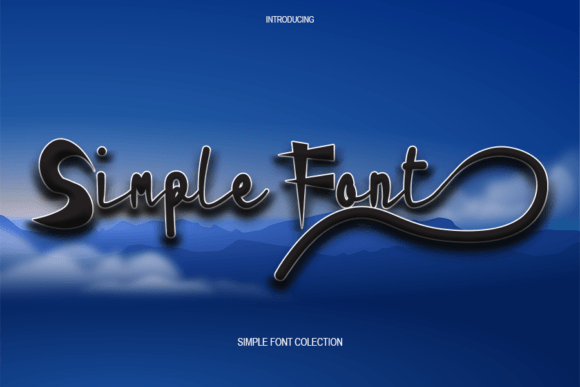Simple Font: A Dynamic Display Typeface with Martial Arts Flair