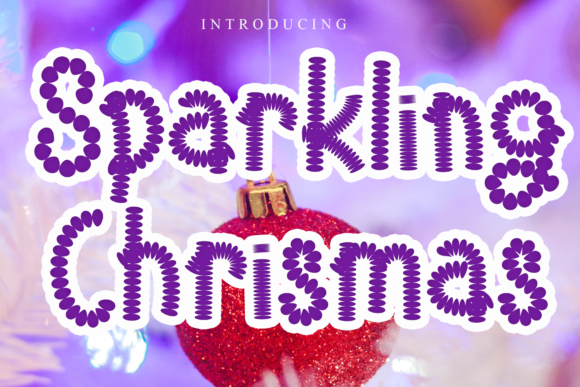 Sparkling Christmas Font: A Festive Choice for Creative Design