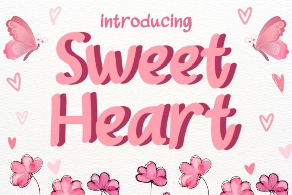 Sweet Heart Font: The Playful Typeface for Romantic Designs